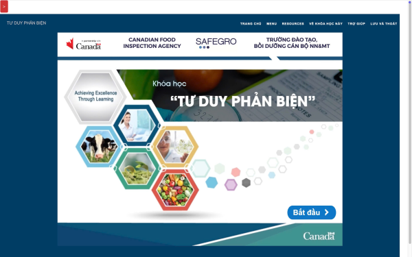 Khoa Công nghệ Thực phẩm triển khai áp dụng các khoá học E-learning do dự án SAFEGRO biên soạn