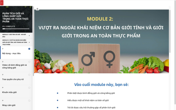 Khoa Công nghệ Thực phẩm triển khai áp dụng các khoá học E-learning do dự án SAFEGRO biên soạn