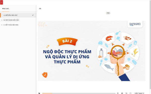 Khoa Công nghệ Thực phẩm triển khai áp dụng các khoá học E-learning do dự án SAFEGRO biên soạn