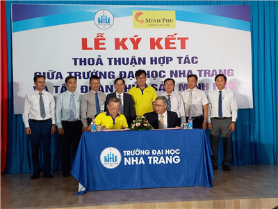 Lễ ký kết hợp tác giữa Trường ĐH Nha Trang và Tập đoàn Thủy sản Minh Phú