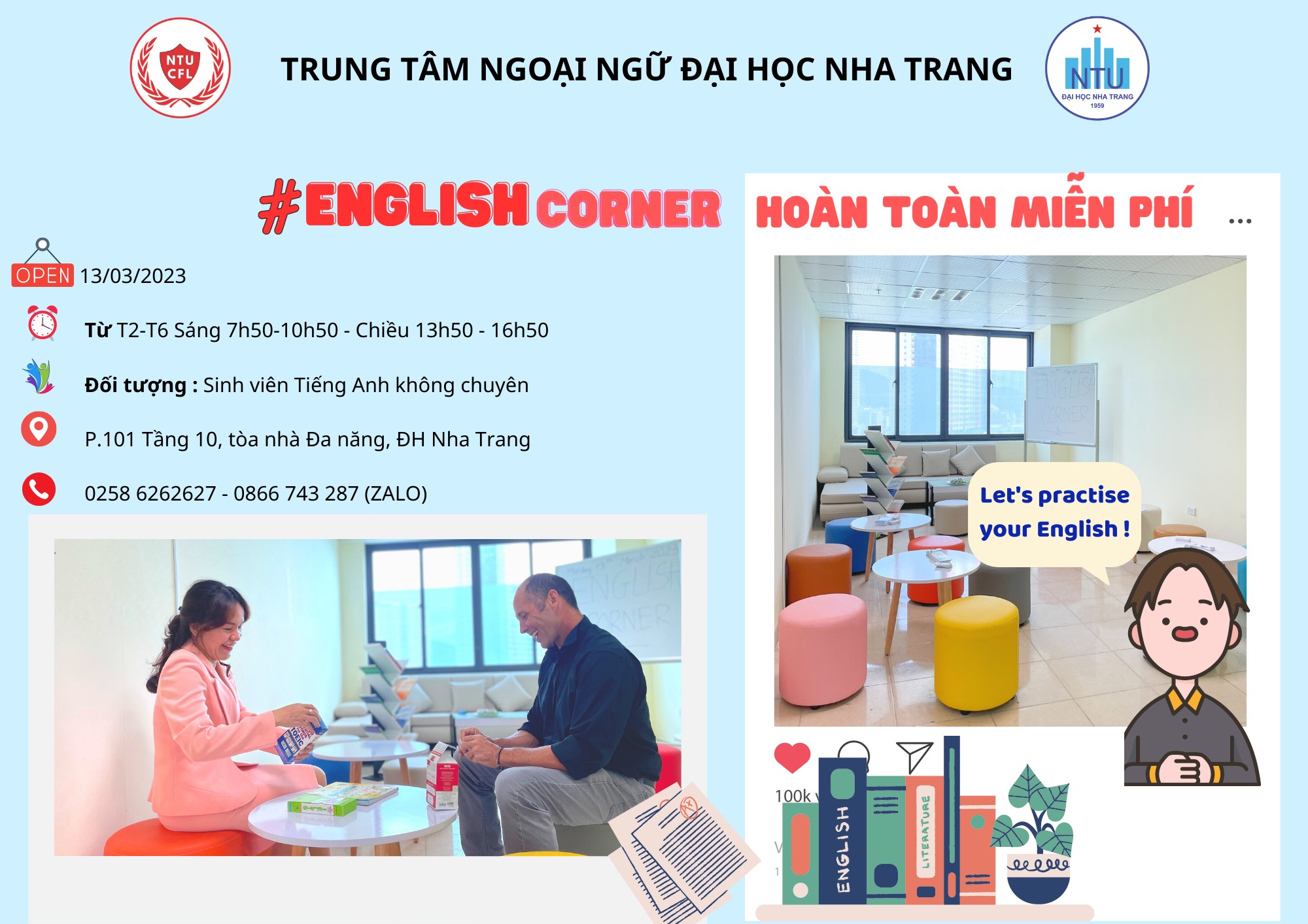 CƠ HỘI NÂNG CAO TIẾNG ANH CHO SINH VIÊN