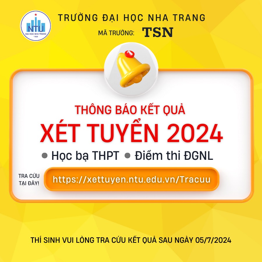 THÔNG BÁO KẾT QUẢ XÉT TUYỂN 2024