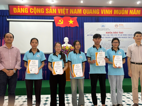 Khoá tập huấn "Hướng dẫn tuân thủ Các yêu cầu về An ninh chuỗi cung ứng theo C-TPAT trong các doanh nghiệp thủy sản"