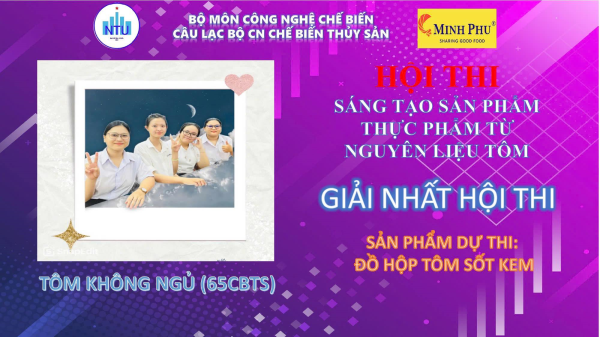 Hội thi sáng tạo sản phẩm thực phẩm từ nguyên liệu tôm năm 2025